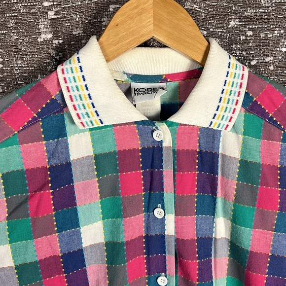 Koret Francisca Women’s Size Small Button up Dress Shirt Stripes Print Travel - Picture 7 of 11